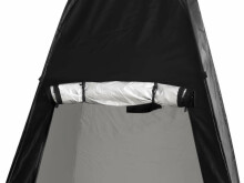 Ikonka Art.KX5438_1 Telts duša ģērbtuve pārnēsājamais wc melns