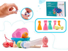 Ikonka Art.KX5269 Ģimenes spēle zivis kāpurs makšķerēšana montessori