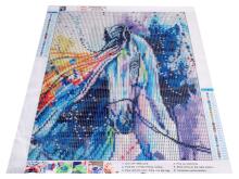 Ikonka Art.KX5259_10 Diamond embroidery mosaic set 5D horse