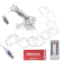 Ikonka Art.KX5242_1 LED aizkaru apgaismojums 3x3m 300LED auksti balts