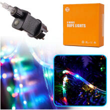Ikonka Art.KX5241_2 LED virtenes apgaismojums 10m 100LED daudzkrāsains