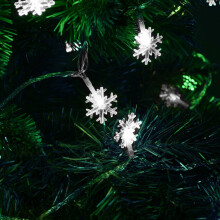 Ikonka Art.KX5240_1 LED snowflake chain lights 10m 100LED cold white