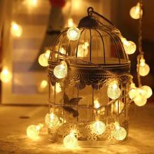 Ikonka Art.KX5239 LED lodīšu ķēdes apgaismojums 10m 100LED silti balta