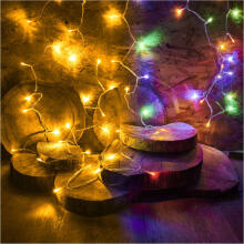 Ikonka Art.KX5234 LED ķēdes apgaismojums 10m 100LED ar tālvadības pulti