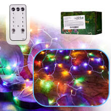 Ikonka Art.KX5234 LED ķēdes apgaismojums 10m 100LED ar tālvadības pulti