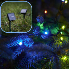 Ikonka Art.KX5233_1 Saules gaismas ķēdes 20m 200LED daudzkrāsains apgaismojums