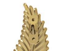 Ikonka Art.KX5226 Kabyklos kabliukas metalinė rankena aukso lapas 20cm