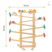 Ikonka Art.KX5190 LULILO wooden ball track IRI 70cm XXL