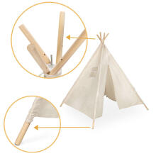 Ikonka Art.KX5187 Indian house tent for children Tipi Wigwam 135cm