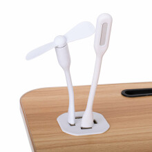 Ikonka Art.KX5185 Nešiojamojo kompiuterio stalas sulankstomas lovos stovas USB