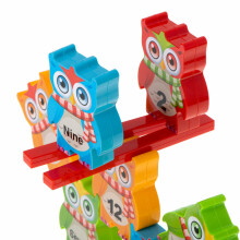 Ikonka Art.KX5142 Jigsaw owl tower arcade game blocks learning to count