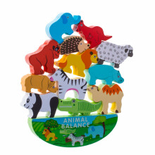 Ikonka Art.KX5137 Jigsaw game balancing safari animals