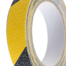 Ikonka Art.KX5114_1 Anti-slip protective tape 2.5cmx5m black/yellow