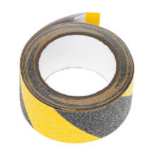 Ikonka Art.KX5113_1 Anti-slip protective tape 5cmx5m black/yellow