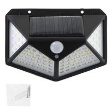 Ikonka Art.KX5087 Saules kustības un krēslas sensora lampa 100 LED
