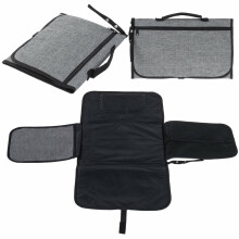 Ikonka Art.KX5086 Baby changing travel mat convertible changing bag grey