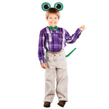 Ikonka Art.KX5050_1 Costume headband bow tie tail set frog
