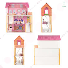 Ikonka Art.KX5191 LULILO Tulipo 70cm wooden dolls' house