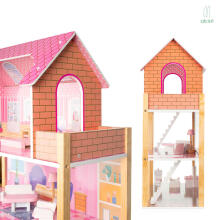 Ikonka Art.KX5191 LULILO Tulipo 70cm wooden dolls' house