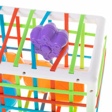 Ikonka Art.KX5466 Paindlik kuubiku sorteerija mänguasja pistikupesa ristkülikuga