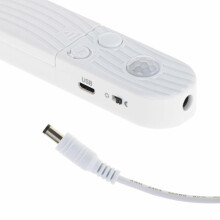 Ikonka Art.KX4943 Akumuliatoriumi maitinama USB judesio detektoriaus LED juosta 1M šiltos baltos spalvos