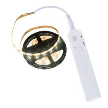 Ikonka Art.KX4942 Ar USB akumulatoru darbināms kustības detektors LED sloksne 2M silti balta
