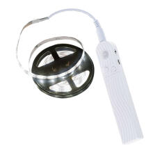 Ikonka Art.KX4942_1 Ar USB akumulatoru darbināms kustības detektors LED sloksne 2M auksti balta