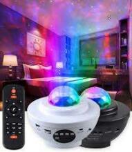 Ikonka Projector Art.KX4874_1 Black projector night light bluetooth speaker black
