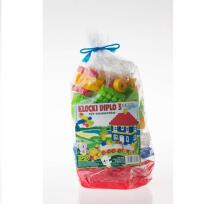 Ikonka Art.KX4811 DIPLO klucīši 3 bērniem konstruktoriem no plastmasas 107el.