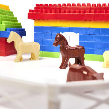 Ikonka Art.KX4810 DIPLO Farm lieli bērnu konstruktori no plastmasas 303el.