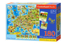 Ikonka Art.KX4796 CASTORLAND Izglītojoša puzzle Eiropas karte