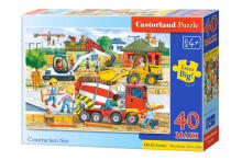 Ikonka Art.KX4793 CASTORLAND Puzzle 40el. Maxi būvlaukums