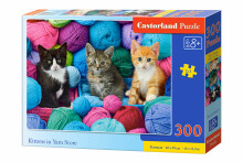 Ikonka Art.KX4788 CASTORLAND Puzzle 300el. Kittens in Yarn Store - Kittens in the wool