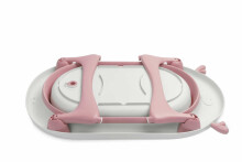 Sensillo Baby Bath Complete Art.2024  Pink Pilka sulankstoma kūdikių vonia