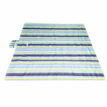 Ikonka Art.KX4991_1 Beach mat beach picnic blanket 200x200cm blue