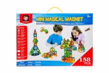 Ikonka Art.KX9817 Magnetic bricks MAGICAL MAGNET 158 PUT