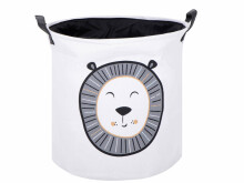 Ikonka Art.KX6193_3 Organizatorius skalbinių krepšys žaisliniams drabužiams liūtas