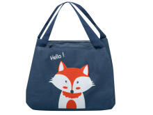 Ikonka Art.KX5631_3 Thermal insulation bag breakfast lunch fox orange