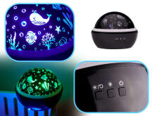 Ikonka Art.KX5582 Star projector bedside lamp + marine depths