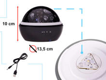 Ikonka Art.KX5582 Star projector bedside lamp + marine depths