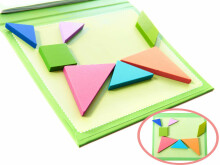 Ikonka Art.KX6262 Magnētiskā puzzle grāmata 3D tangrammas bloki