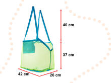 Ikonka Art.KX5867 Beach net bag shopping toys large XXL