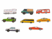 Ikonka Art.KX5657 Foam bath toy street cars