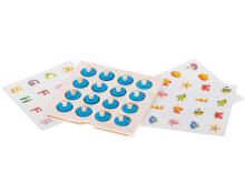 Ikonka Art.KX5365 Wooden puzzle board game memory + 4 cards