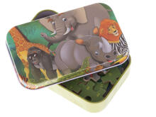 Ikonka Art.KX5298_1 Fairy tale puzzle elephant 60el