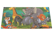 Ikonka Art.KX5298_1 Fairy tale puzzle elephant 60el
