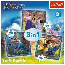 TREFL ENCANTO Puzzle 3 in 1 set 20 36 50 pcs