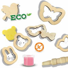 SES Eco dough with wooden tools
