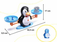 Ikonka Art.KX6380_2 Educational balance learning to count penguin large
