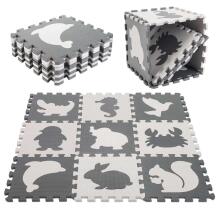 Bebe Basic Puzzle  Art.KX5207 Многофункциональный напольный пазл-коврик из 9 элементов